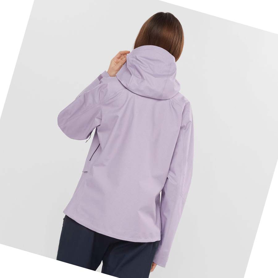 Chaquetas Salomon OUTPEAK GORE-TEX WATERPROOF 3L Mujer Morados | MX 2470BEX